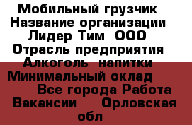 Мобильный грузчик › Название организации ­ Лидер Тим, ООО › Отрасль предприятия ­ Алкоголь, напитки › Минимальный оклад ­ 18 000 - Все города Работа » Вакансии   . Орловская обл.